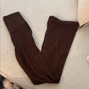 Flared brown Leggings
